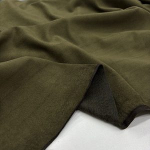 Lüks Süet Kumaş Haki Yeşili