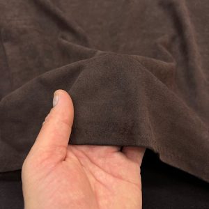 Lüks Süet Kumaş Kahverengi