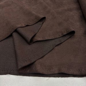 Lüks Süet Kumaş Kahverengi