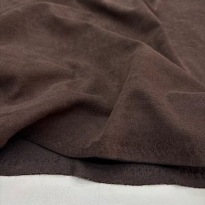 Lüks Süet Kumaş Kahverengi
