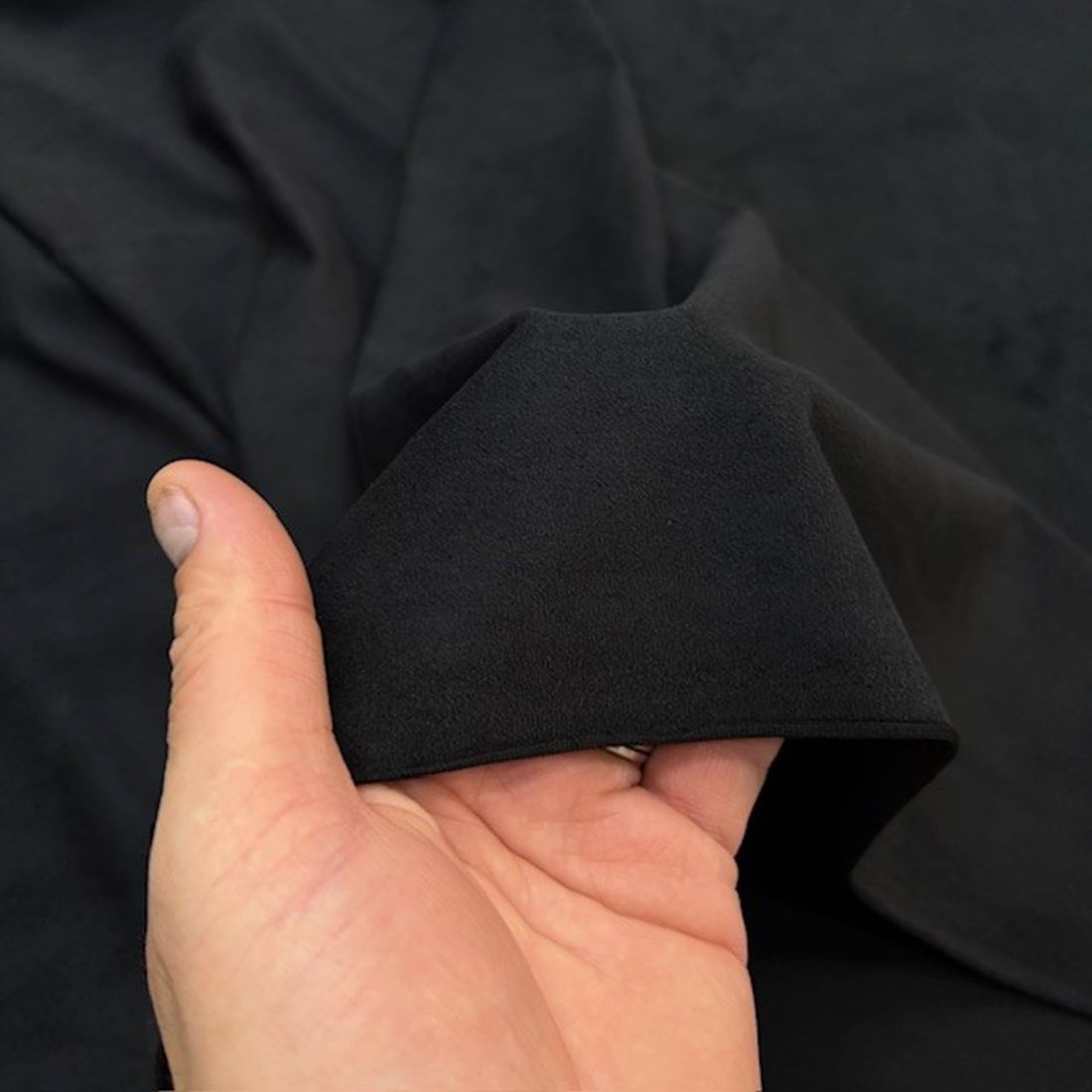 Lüks Süet Kumaş Siyah