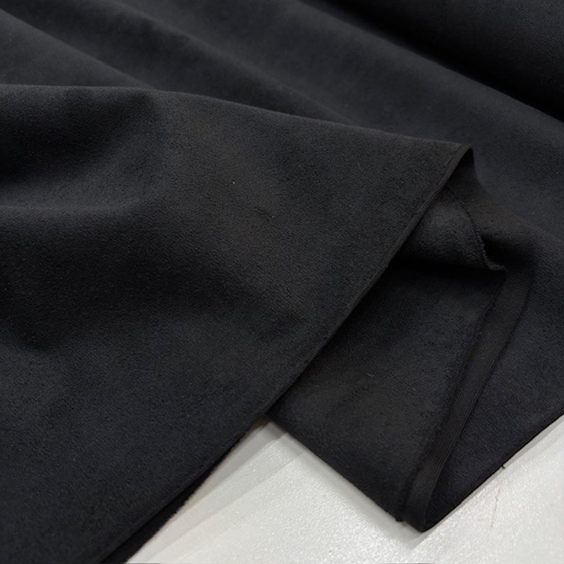 Lüks Süet Kumaş Siyah