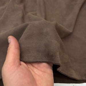 Lüks Süet Kumaş Vizon Kahve
