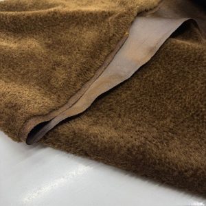 Vintage Deri Kürk Kumaş Kahve BYR