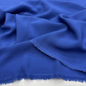 Viskon Vual Kumaş Saks Mavisi