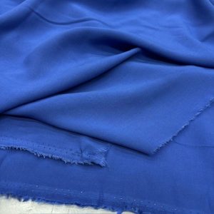 Viskon Vual Kumaş Saks Mavisi