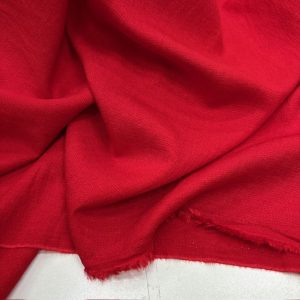 Ağaç Kabuğu Aerobin Keten Kumaş Kırmızı YVZ