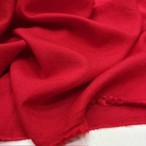 Ağaç Kabuğu Aerobin Keten Kumaş Kırmızı YVZ