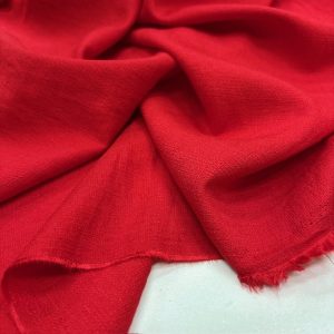 Ağaç Kabuğu Aerobin Keten Kumaş Kırmızı YVZ