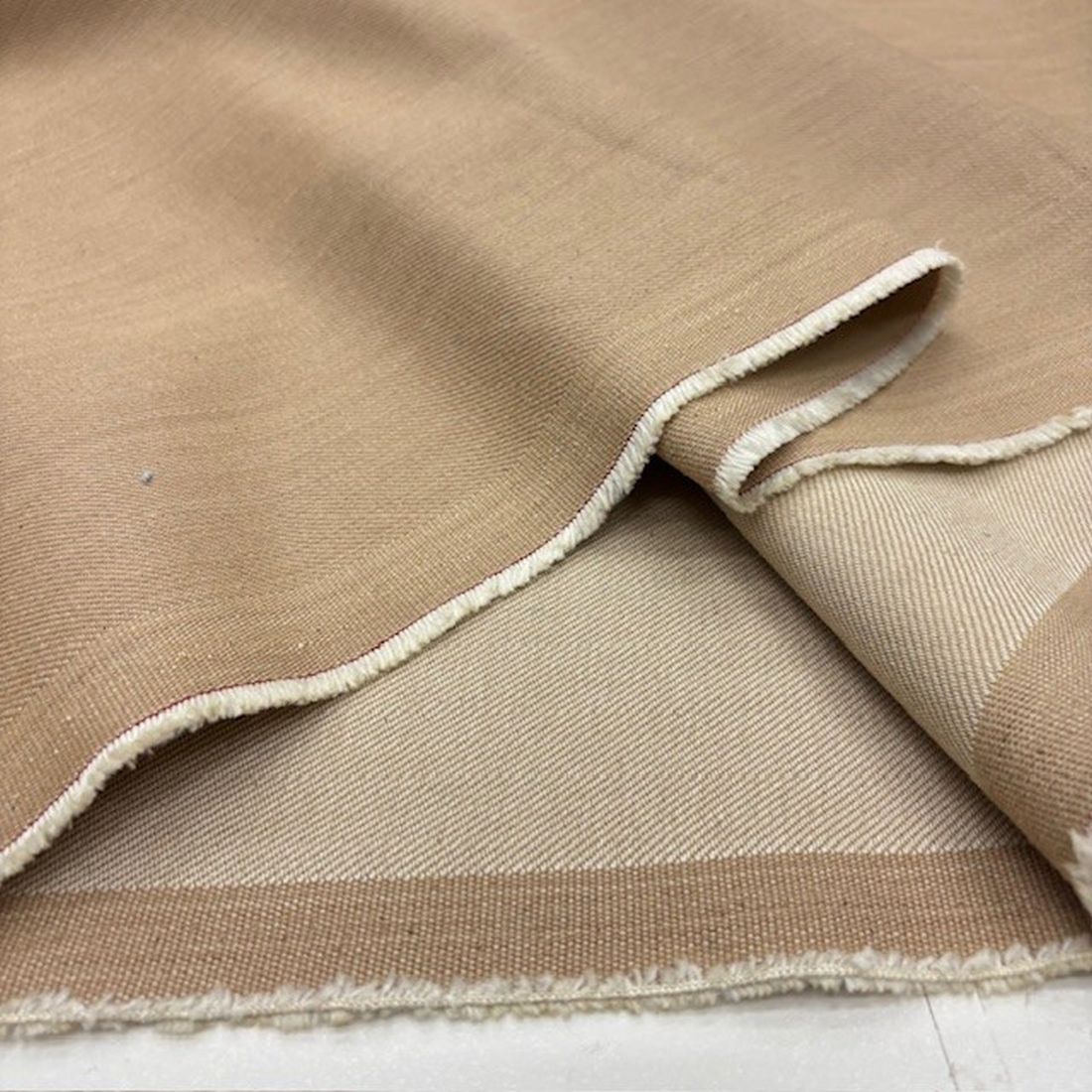 Bej Kahve 100% Pamuk Denim Kumaş YNS