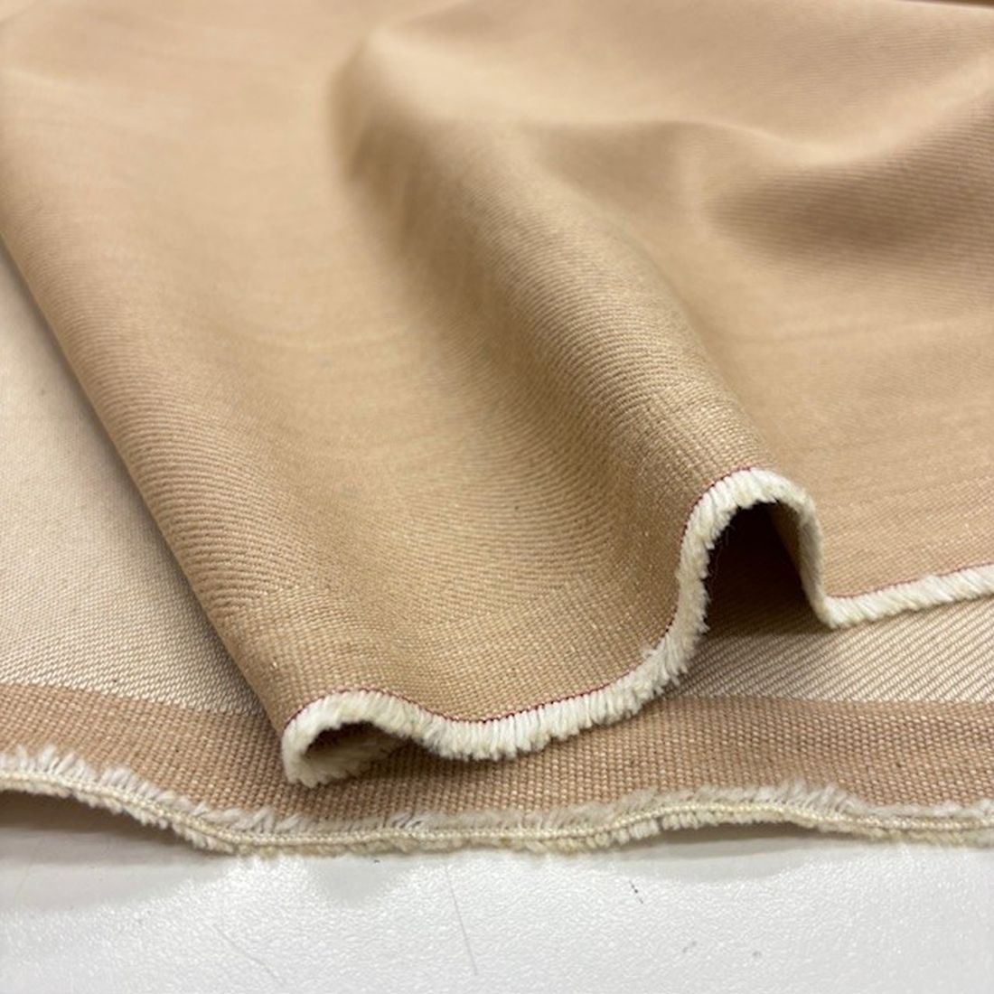 Bej Kahve 100% Pamuk Denim Kumaş YNS