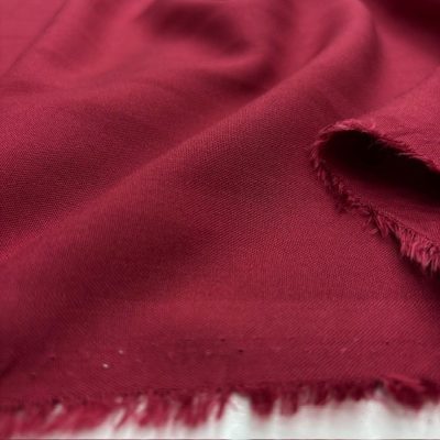 Bordo Pamuk Viskon Kumaş