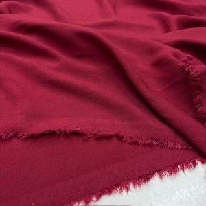 Bordo Pamuk Viskon Kumaş