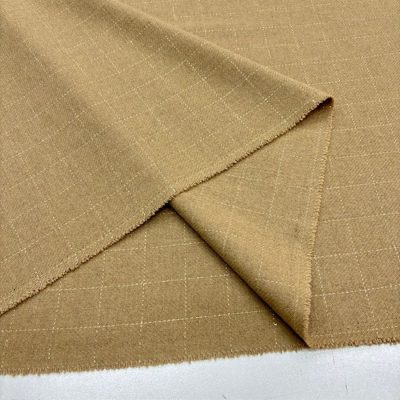 Camel Ekoseli Yumuşak Flanel Kumaş SRVT
