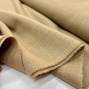 Camel Ekoseli Yumuşak Flanel Kumaş SRVT