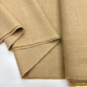 Camel Ekoseli Yumuşak Flanel Kumaş SRVT