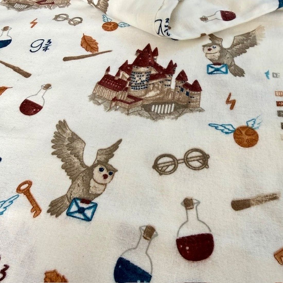 Çiften Harry Potter Desenli Pazen Kumaş Arv