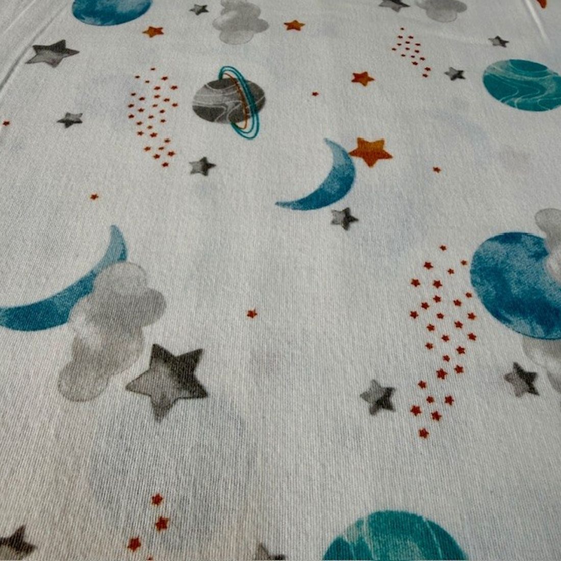 Çiften Nasa Uzay Desenli Pazen Kumaş ARV