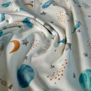 Çiften Nasa Uzay Desenli Pazen Kumaş ARV