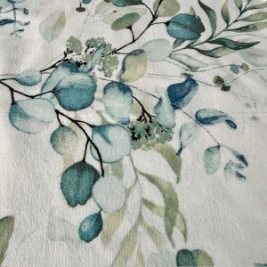 Çiften Okaliptüs Yaprak Desenli Pazen Kumaş