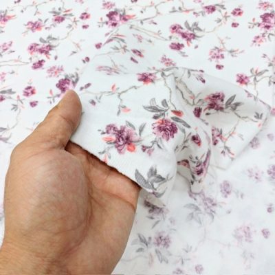 Çiften Vintage Çiçek Desenli Pazen Kumaş Arv