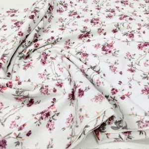 Çiften Vintage Çiçek Desenli Pazen Kumaş Arv