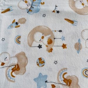 Çiften Yavru Civciv Desenli Pazen Kumaş Arv