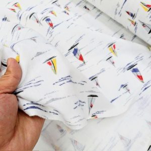 Çiften Yelken Desenli Pazen Kumaş