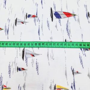 Çiften Yelken Desenli Pazen Kumaş