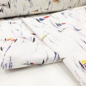 Çiften Yelken Desenli Pazen Kumaş