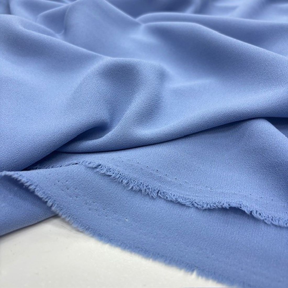 Double İtalyan Krep Kumaş Açık Mavi