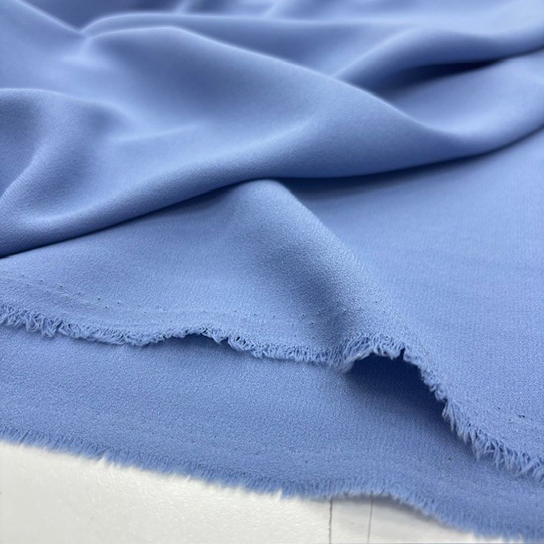 Double İtalyan Krep Kumaş Açık Mavi