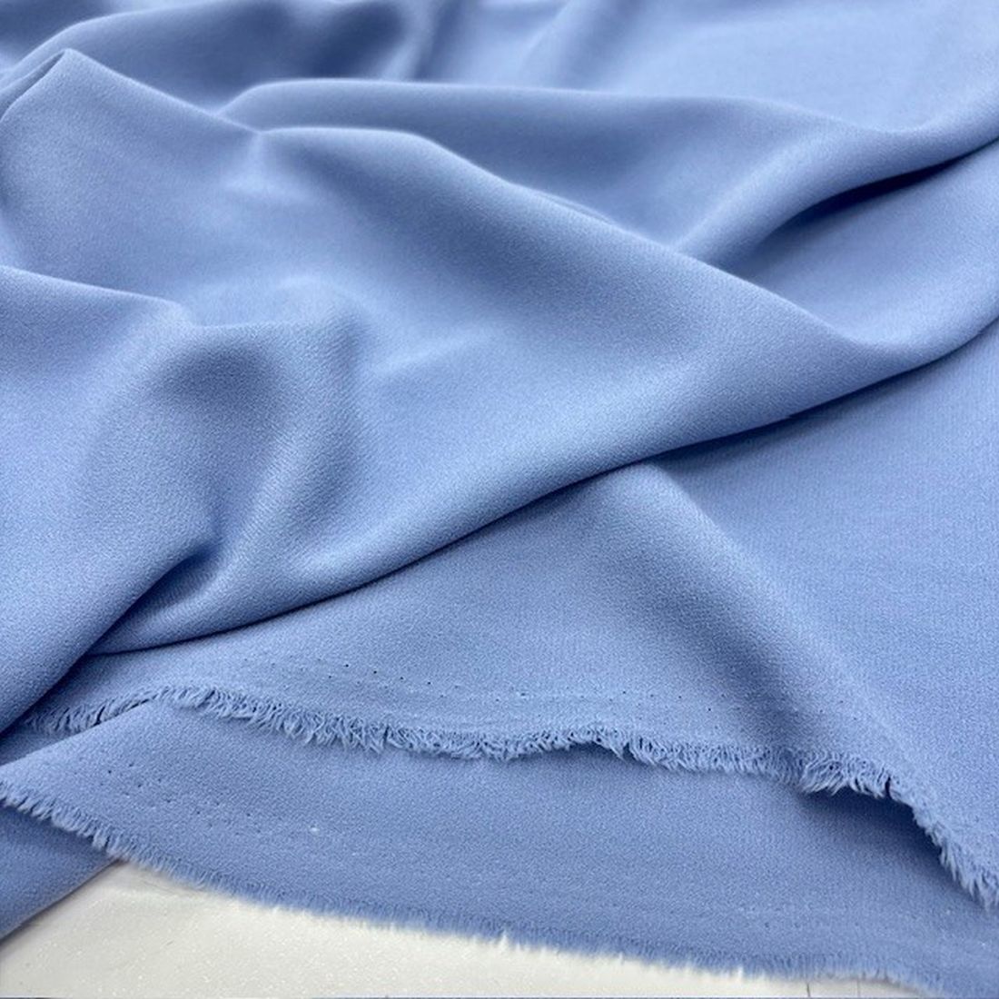 Double İtalyan Krep Kumaş Açık Mavi