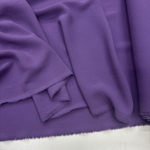 Double İtalyan Krep Kumaş Açık Mor