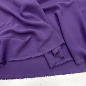 Double İtalyan Krep Kumaş Açık Mor