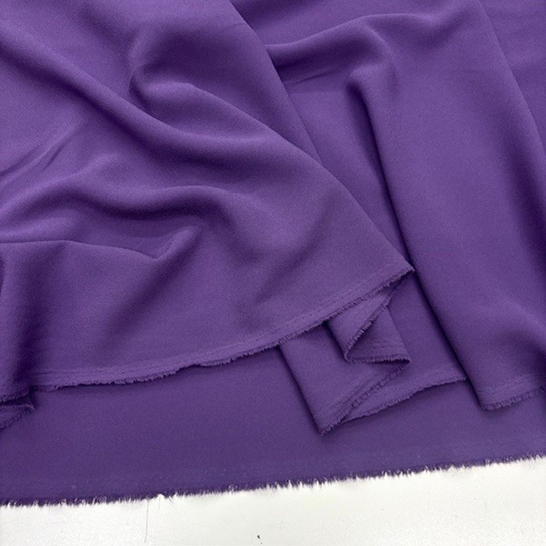 Double İtalyan Krep Kumaş Açık Mor