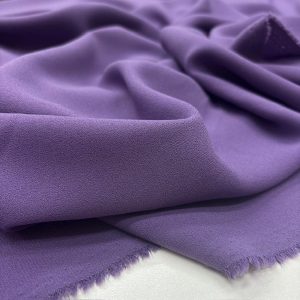 Double İtalyan Krep Kumaş Açık Mor