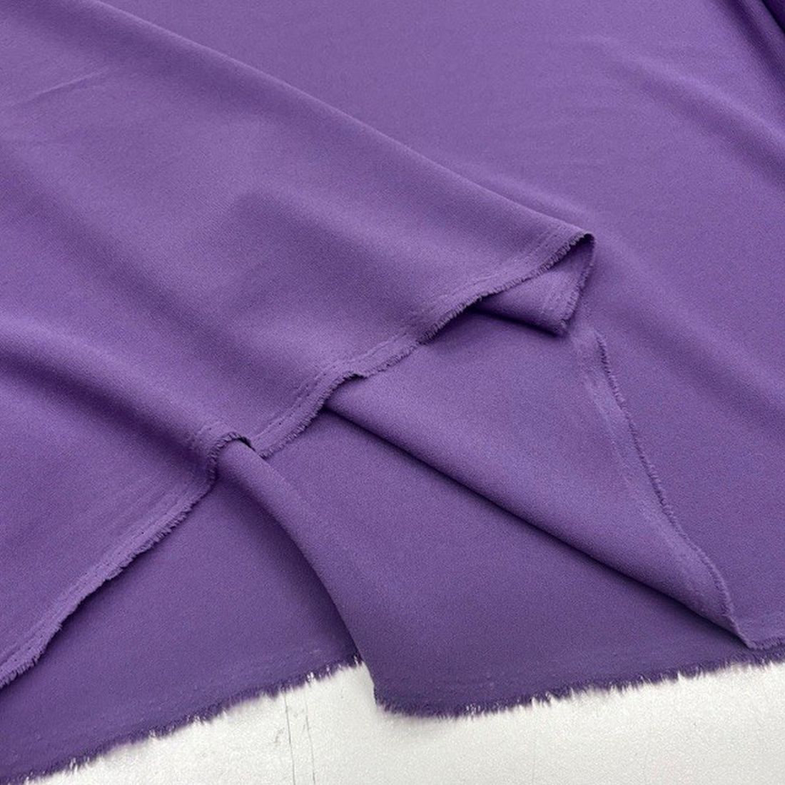 Double İtalyan Krep Kumaş Açık Mor