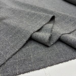 Gri Ekoseli Yumuşak Flanel Kumaş SRVT