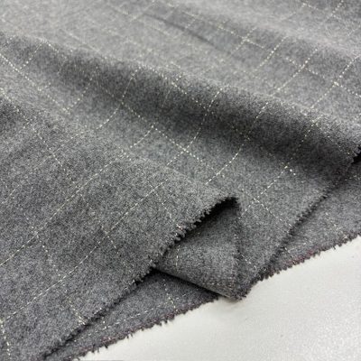 Gri Ekoseli Yumuşak Flanel Kumaş SRVT