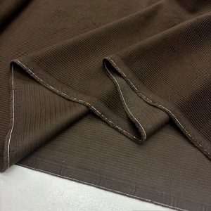 İtalyan Fitilli Koton Kadife Kumaş Kahve YNS