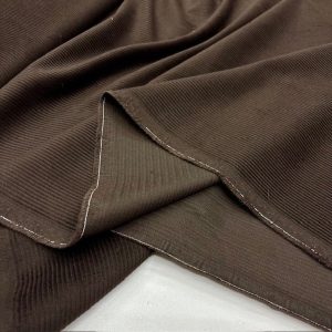 İtalyan Fitilli Koton Kadife Kumaş Kahve YNS