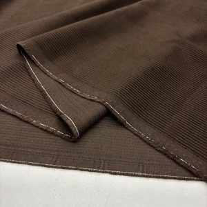 İtalyan Fitilli Koton Kadife Kumaş Kahve YNS
