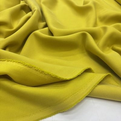 Taşlanmış Koton Cupra Kumaş Soft Sarı