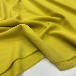 Taşlanmış Koton Cupra Kumaş Soft Sarı