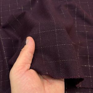 Vişne Çürüğü Ekoseli Yumuşak Flanel Kumaş SRVT