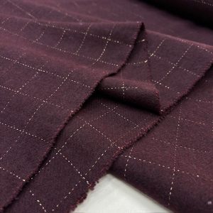 Vişne Çürüğü Ekoseli Yumuşak Flanel Kumaş SRVT