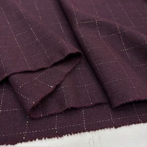 Vişne Çürüğü Ekoseli Yumuşak Flanel Kumaş SRVT