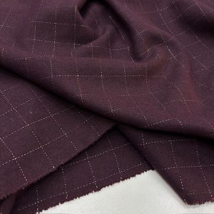 Vişne Çürüğü Ekoseli Yumuşak Flanel Kumaş SRVT