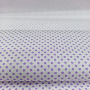 Lila Minik Puantiyeli Poplin Kumaş AYT